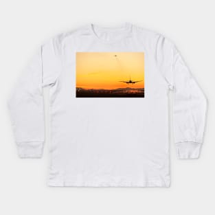 Airport at sunset (C009/4900) Kids Long Sleeve T-Shirt